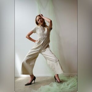 L.F. MARKEY Felix Boilersuit Wide Leg Size 4